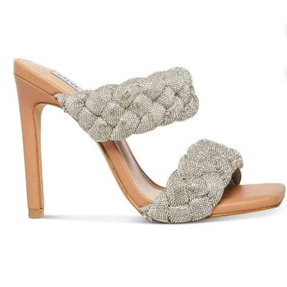 Steve Madden Braided Rhinestone Heels - Picture 2 of 10